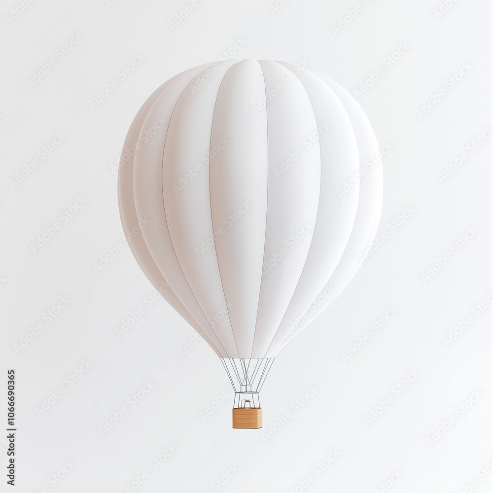Fototapeta premium hot air balloon isolated on white