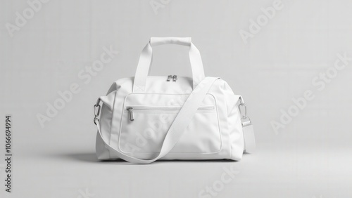 Obraz na płótnie Minimalist mini duffle bag with sturdy handles, ideal for showcasing athletic logos w salonie