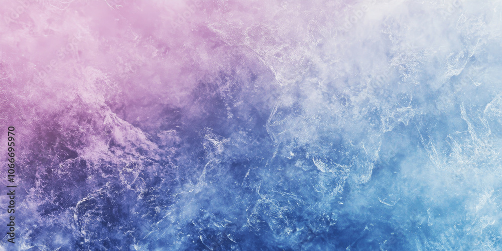 Obraz premium Soft pastel gradient in lavender and blue hues with light noise texture for an ethereal, dreamy background