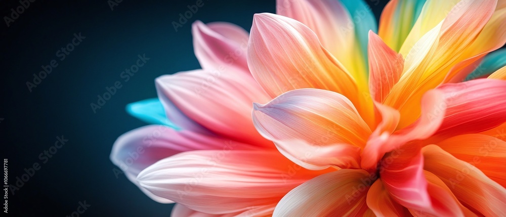 Closeup of Colorful Flower Petals. Closeup of Colorful Flower Petals.