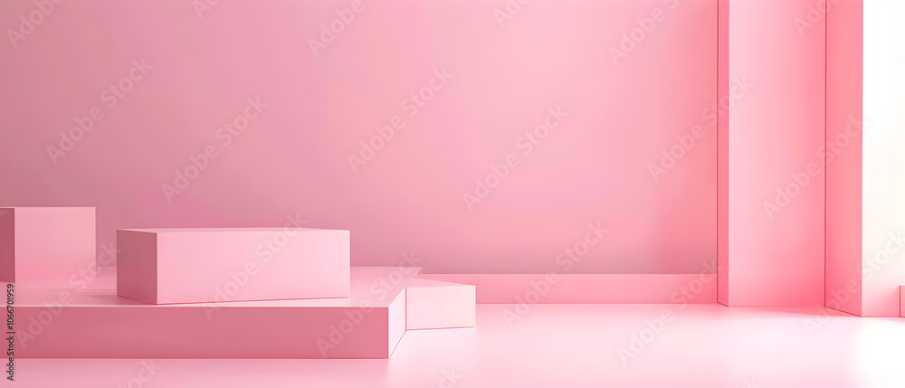 A soft light pink background radiates tranquility, embodying a modern and minimalist aesthetic in design. A soft light pink background radiates tranquility, embodying a modern and minimalist aesthetic in design.