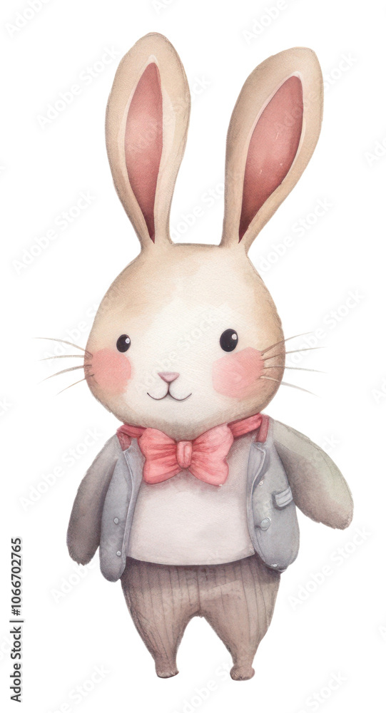 Fototapeta premium PNG Cute rabbit couple animal balloon mammal.