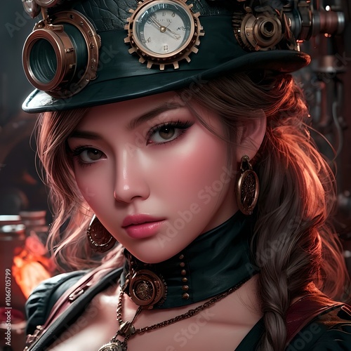portrait of a woman with style