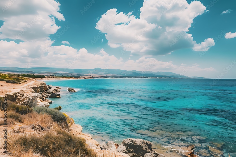 Wonderful turquoise Mediterranean sea. Wonderful turquoise Mediterranean sea.