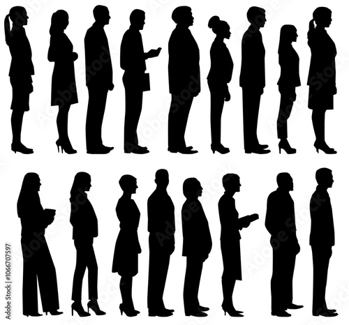 Business people in Queue 