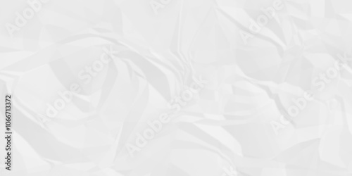 White crumpled paper texture . White wrinkled paper texture. White paper texture . White crumpled and top view textures can be used for background of text or any contents .