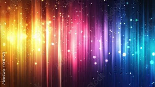 Vibrant Abstract Light Waves and Bokeh Backgrounds