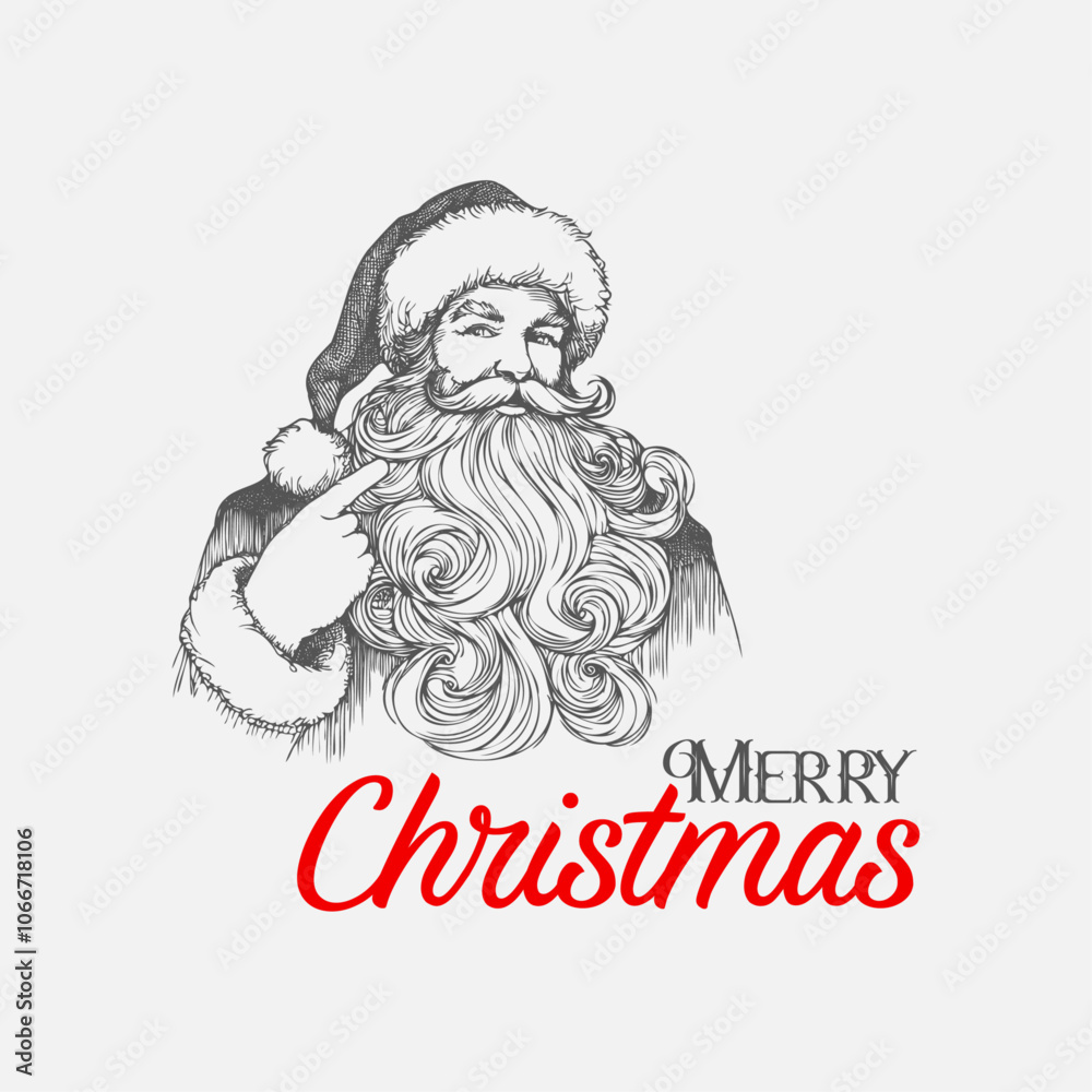 merry christmas santa clause greeting gray merry christmas santa clause greeting gray