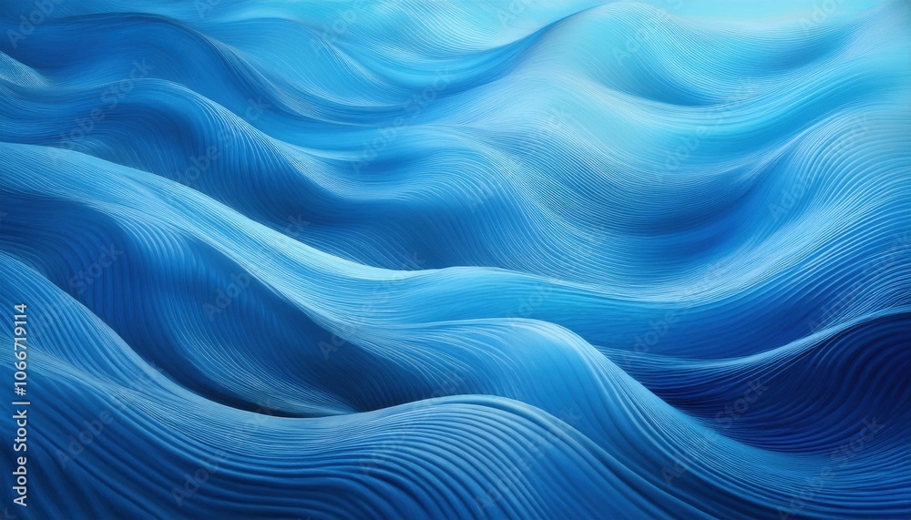 Abstract Flowing Ocean Waves in Shades of Blue. Soft, Layered Curves and Rippling Lines Mimic the Tranquil Movement of Water, Perfect for Wellness, Meditation, and Serene Nature Themed Background Abstract Flowing Ocean Waves in Shades of Blue. Soft, Layered Curves and Rippling Lines Mimic the Tranquil Movement of Water, Perfect for Wellness, Meditation, and Serene Nature Themed Background