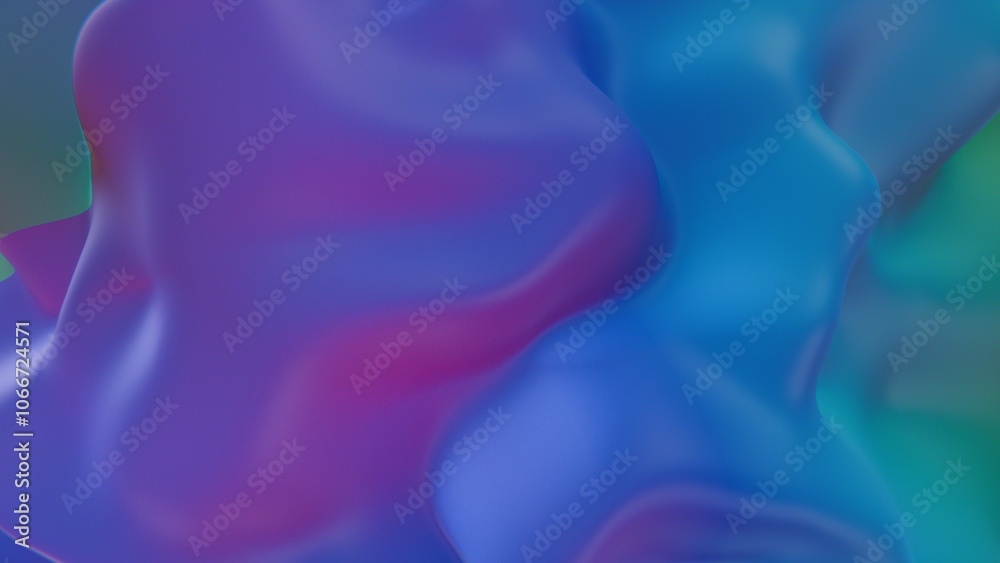 Abstract Fluid Shape with Gradient Colors in Blue and Pink Abstract Fluid Shape with Gradient Colors in Blue and Pink