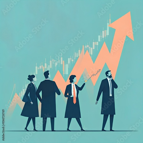 rising stock market, bullish investment, speculating investors