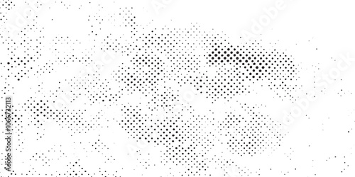 Dots, dotted, polkadots rectangular seamless pattern. Vector halftone dots background. Black and white comic pattern. grunge halftone vector print background