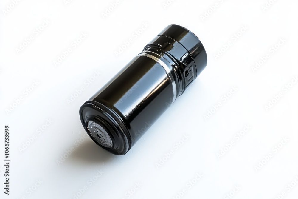 A sleek black flashlight designed for efficiency and portability. Ideal for outdoor adventures and emergencies. Compact and user-friendly design. Generative AI A sleek black flashlight designed for efficiency and portability. Ideal for outdoor adventures and emergencies. Compact and user-friendly design. Generative AI