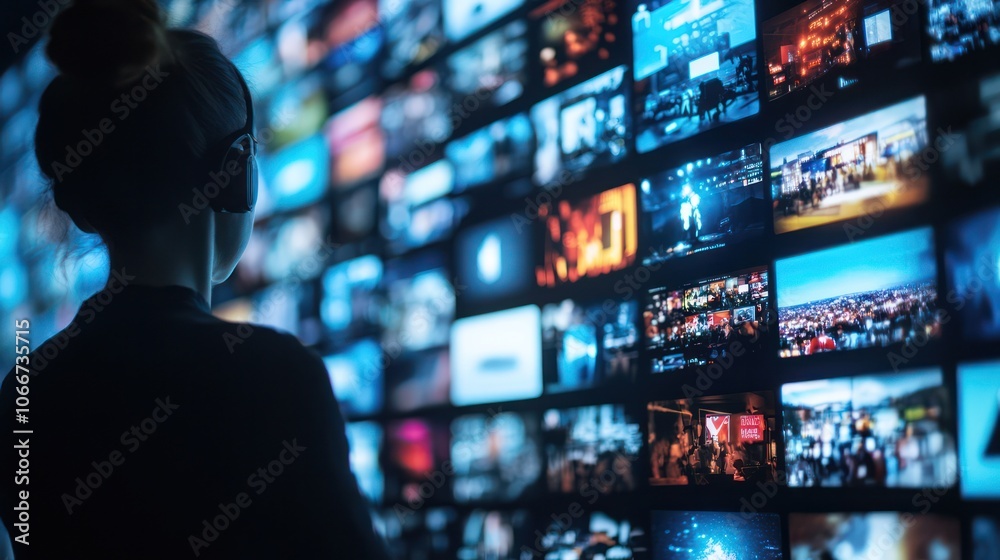 Streaming platforms offering personalized media content based on user preferences and viewing history. Illustrations