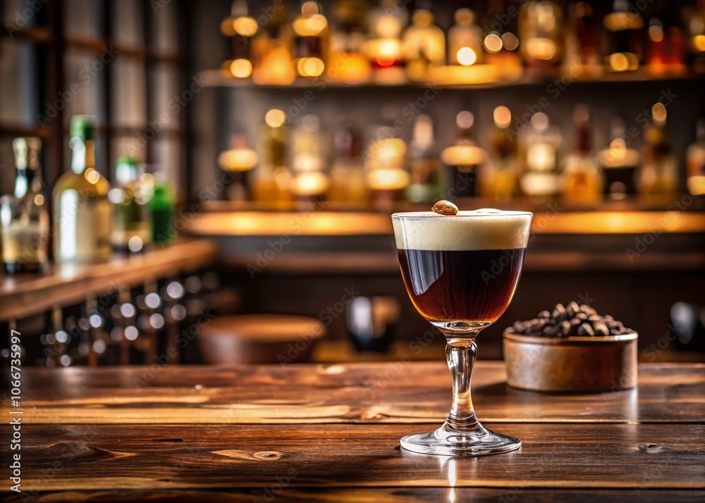 Stylish Espresso Cocktail in a Modern Bar Setting, Showcasing Coffee, Cocktails, and Elegant Glassware for the Perfect Night Out Experience Stylish Espresso Cocktail in a Modern Bar Setting, Showcasing Coffee, Cocktails, and Elegant Glassware for the Perfect Night Out Experience
