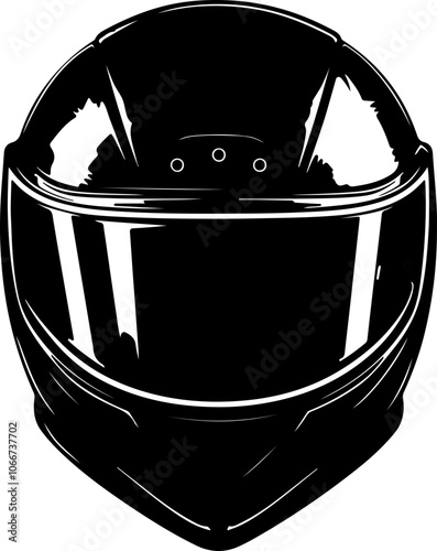 illustration of motorcycle racing helmet