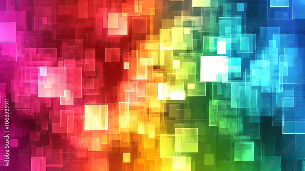 Create a vibrant gradient background using colorful square patterns for stunning visual impact Create a vibrant gradient background using colorful square patterns for stunning visual impact