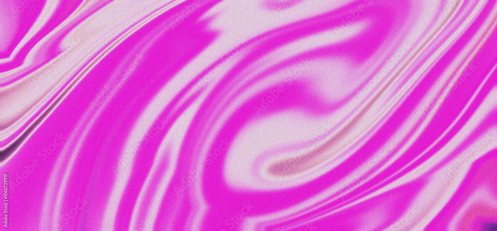 Fototapeta premium Vivid Pink and White Marble Swirl Pattern - Abstract Fluid Texture Background.