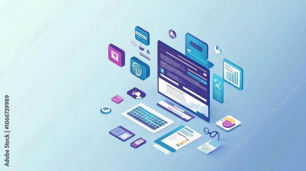 Modern Technology and Digital Interface Elements Modern Technology and Digital Interface Elements