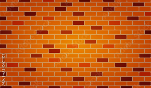 Horizontal Brick Wall Background