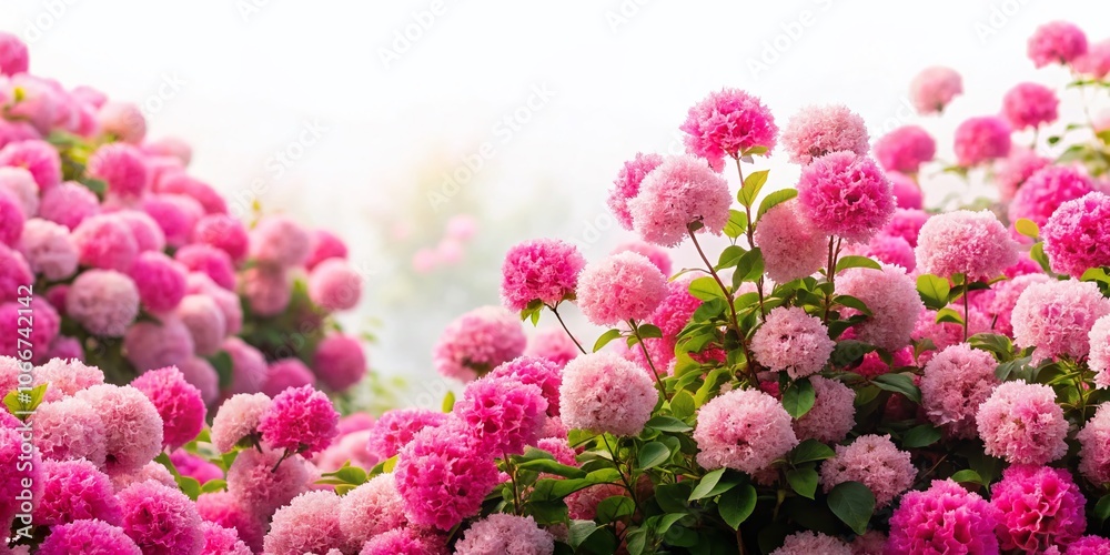 Surreal Pink Flower Bush Isolated on White Background - Dreamy Floral Art, Nature's Beauty, Botanical Illustration, Vibrant Colors, Minimalist Aesthetic, Fantasy Floral Design Surreal Pink Flower Bush Isolated on White Background - Dreamy Floral Art, Nature's Beauty, Botanical Illustration, Vibrant Colors, Minimalist Aesthetic, Fantasy Floral Design