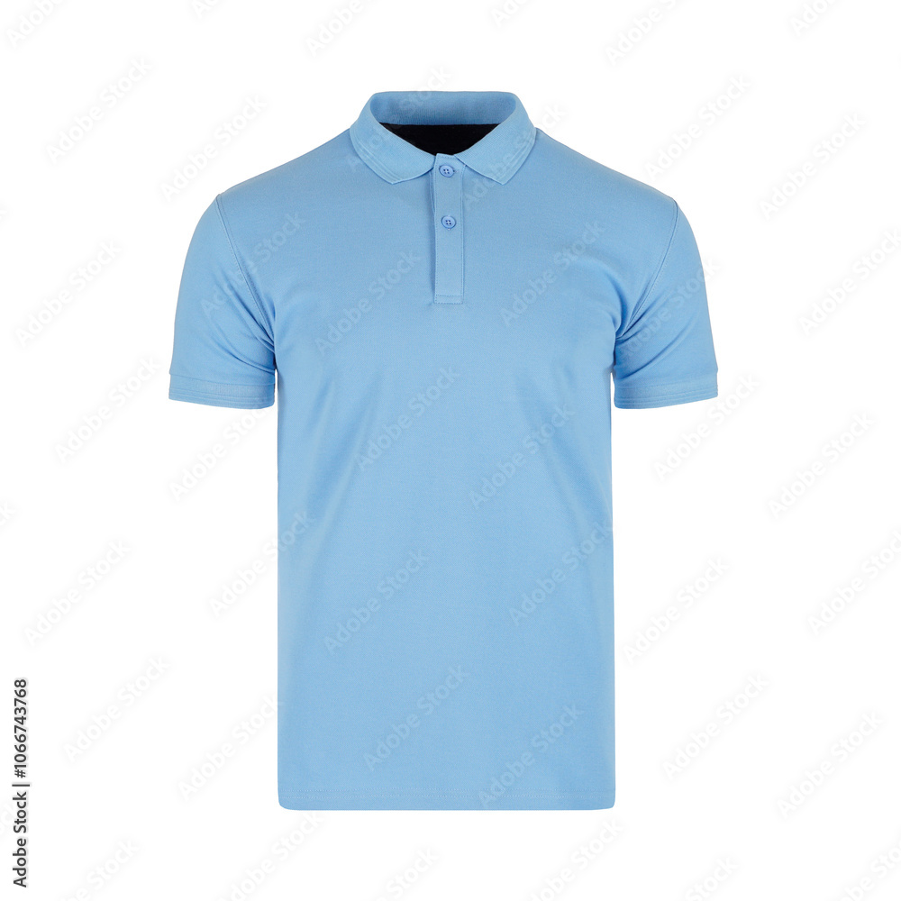 Blue Polo Shirt isolated on white background Blue Polo Shirt isolated on white background