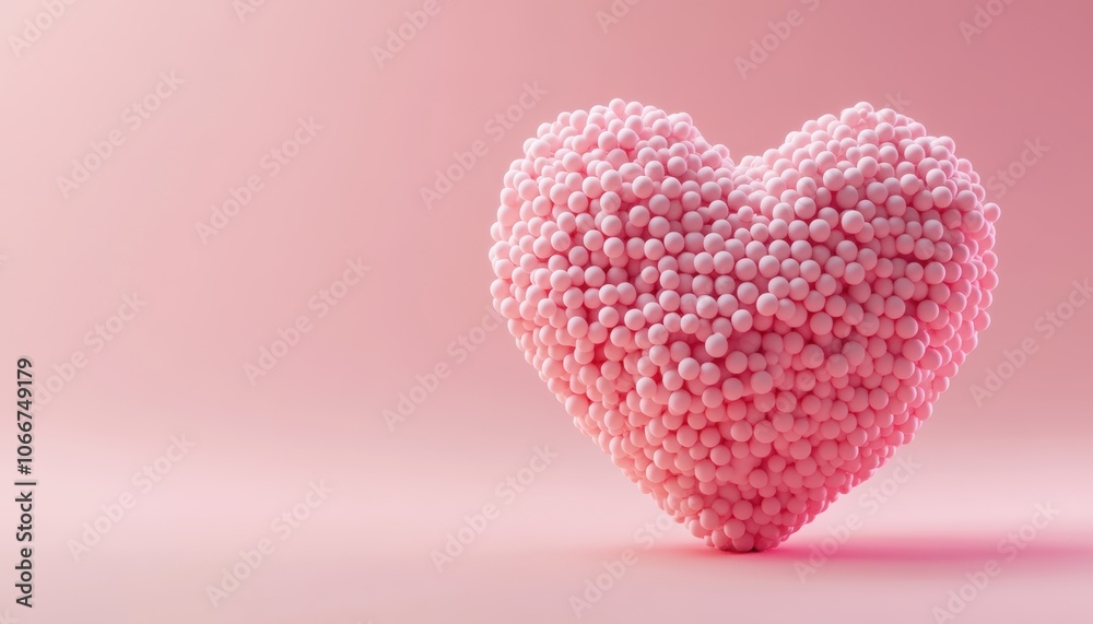 Pink Heart of Spheres. Pink Heart of Spheres.