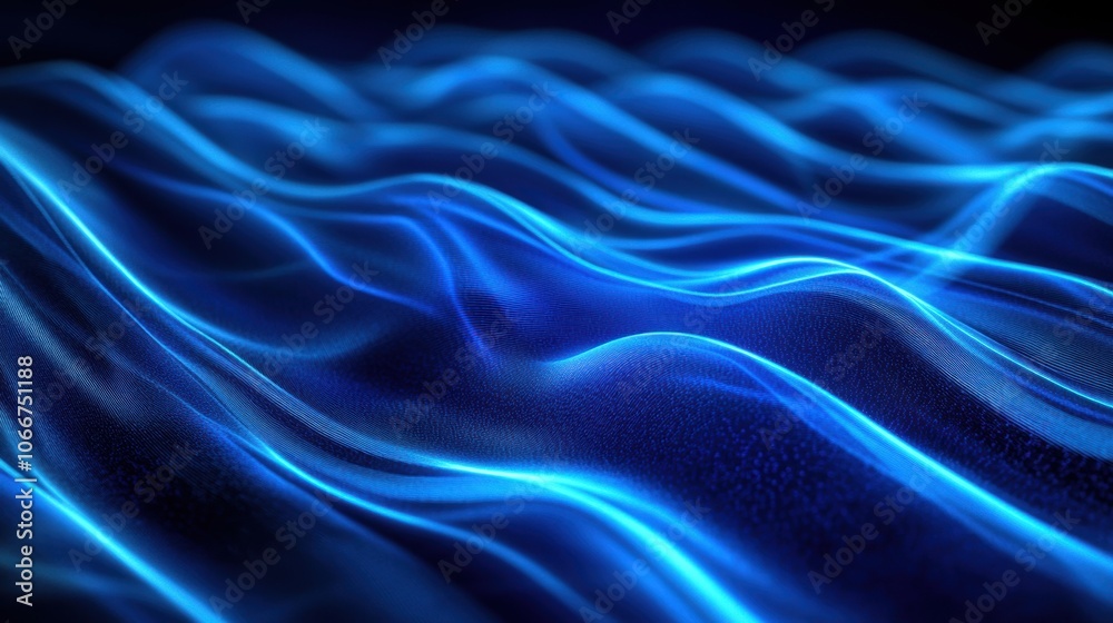 Obraz premium Abstract Blue Waves.
