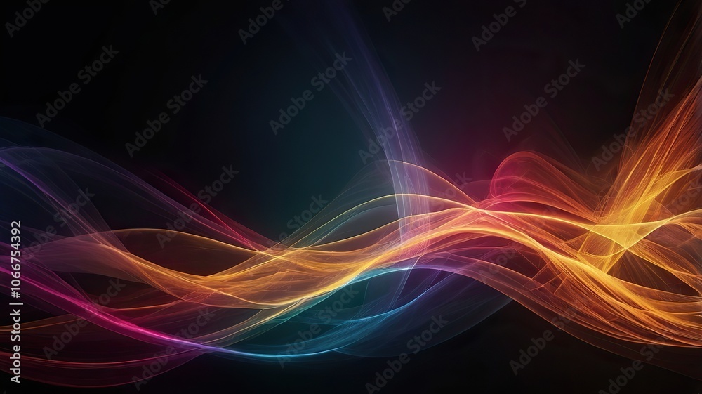 The Dancing Light. Colorful Spectrum Dancing Light Waves. Ideal for desktop wallpaper or background. The Dancing Light. Colorful Spectrum Dancing Light Waves. Ideal for desktop wallpaper or background.