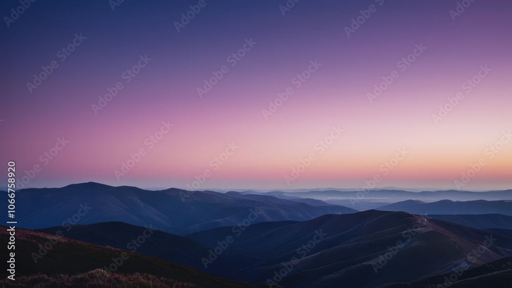 A breathtaking twilight scene showcasing a crescent moon and evening star over serene mountain silhouettes, perfect for nature lovers and tranquil landscapes A breathtaking twilight scene showcasing a crescent moon and evening star over serene mountain silhouettes, perfect for nature lovers and tranquil landscapes