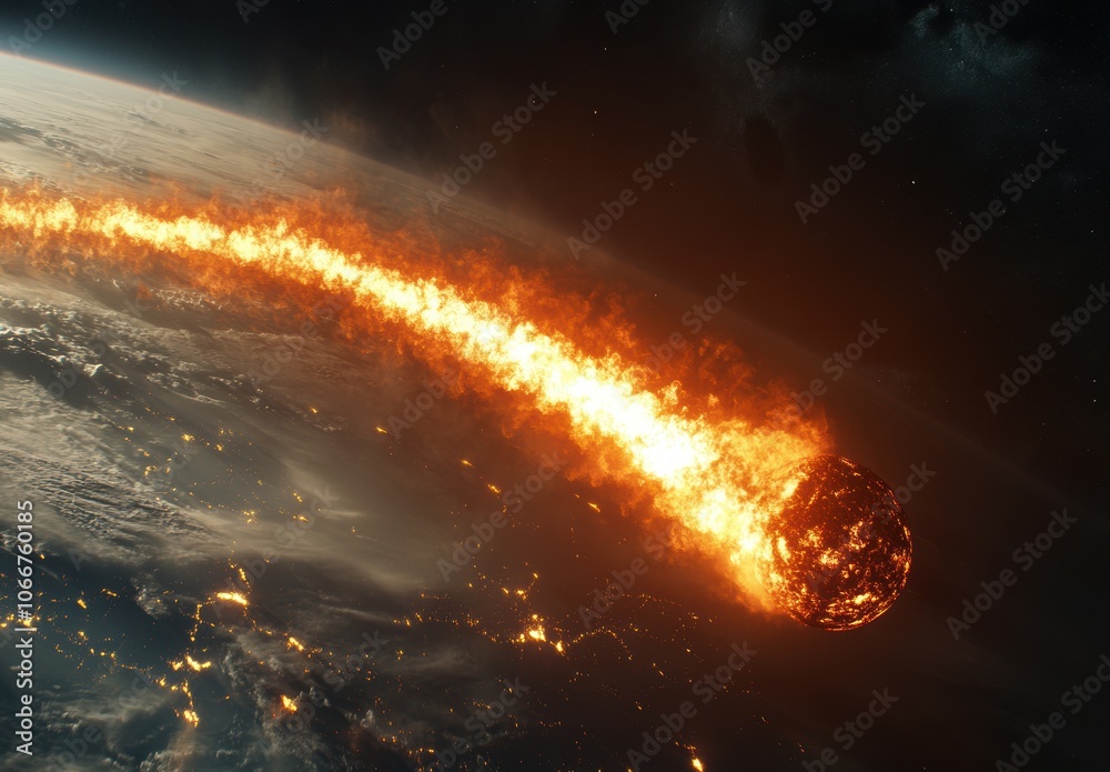 Fototapeta premium Fireball Impact.