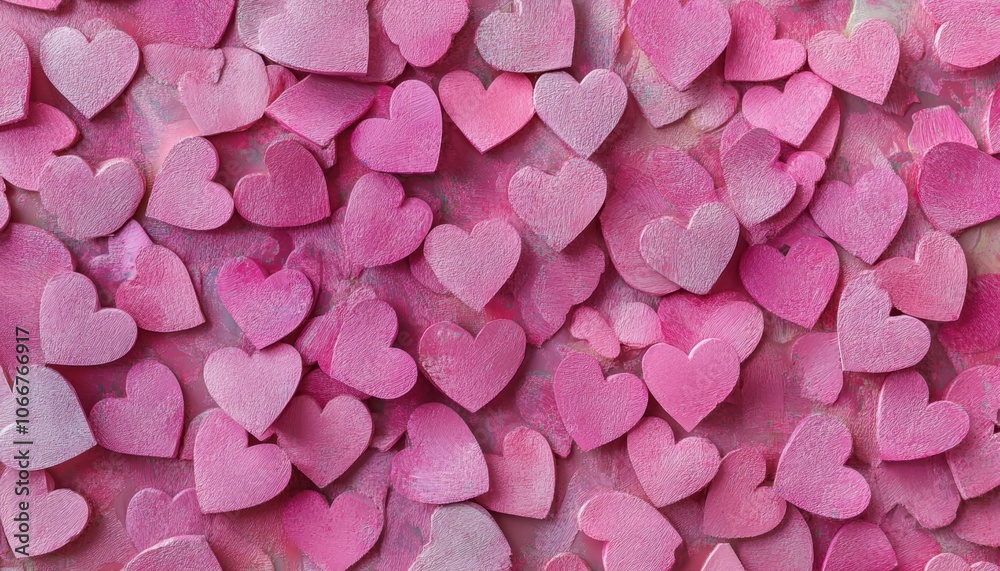 Pink Hearts Background.