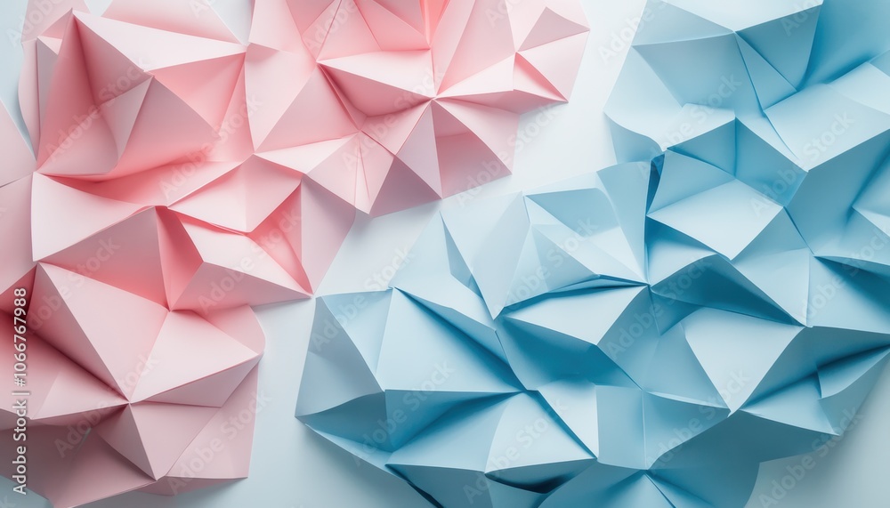 Obraz premium Abstract Paper Shapes.