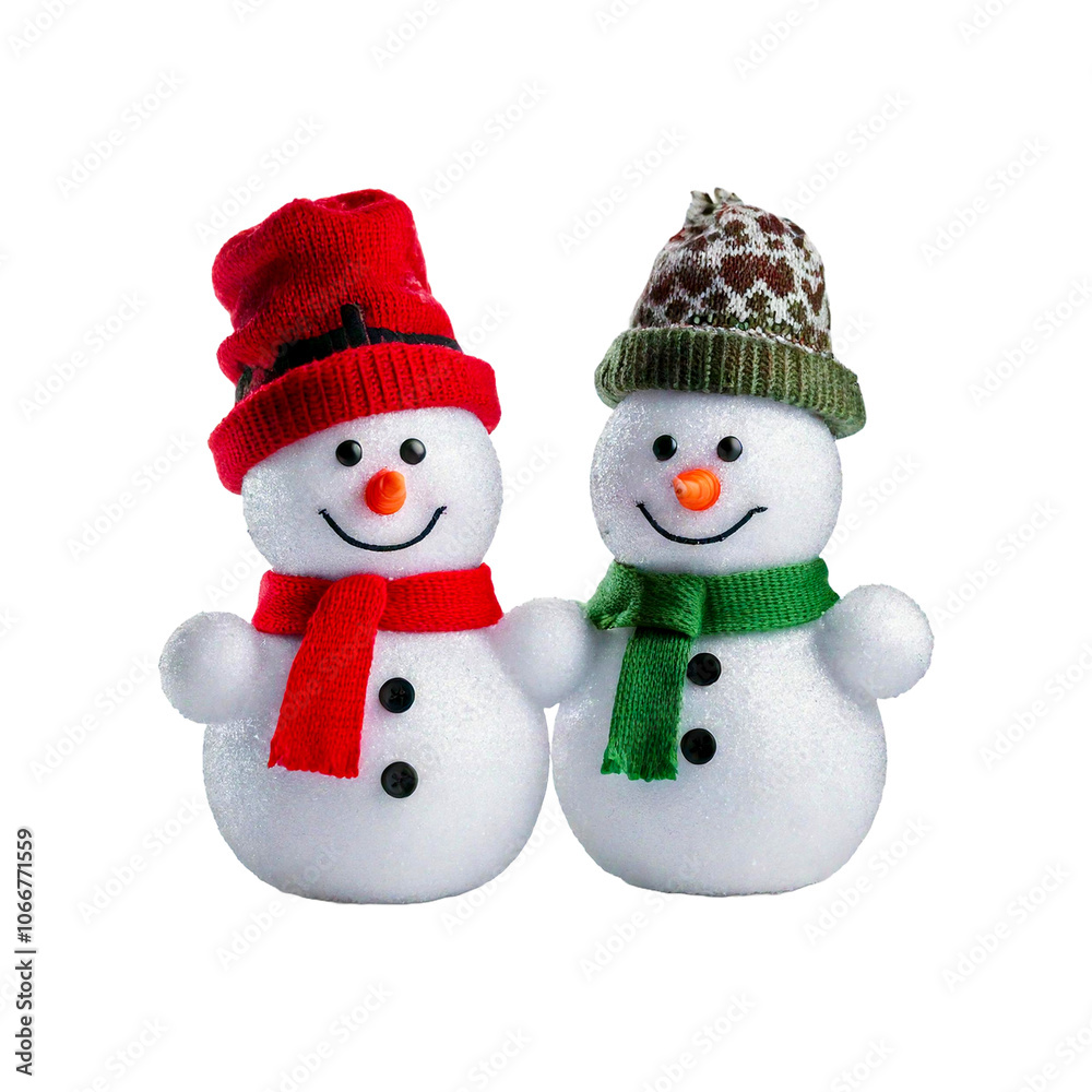 snowman with red hat snowman with red hat