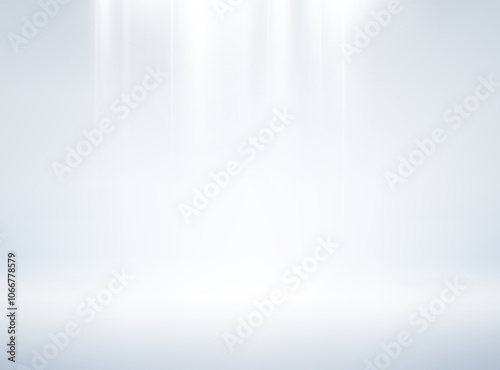 Empty gray studio background. Abstract gradient white and gray background. Gray wall room with spotlights. Space for selling products on the website. Vector illustration.