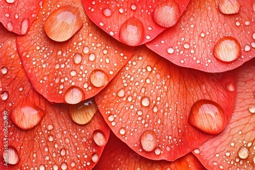 Discover the beauty of dewy rose petals