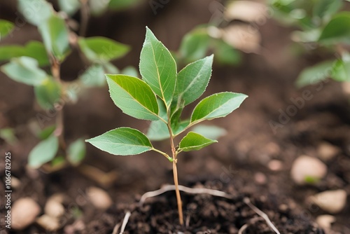 tree sapling small leaves nature