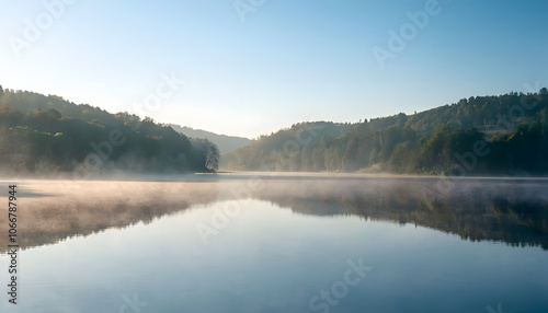 Lakes of Silkeborg Morning Reflection