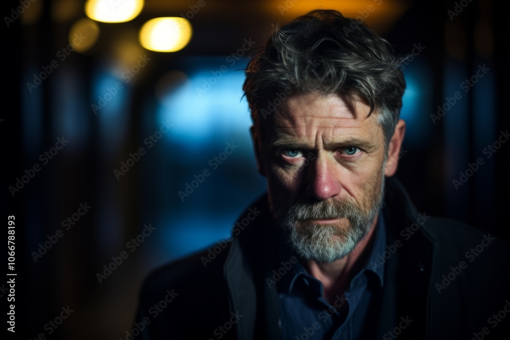 Portrait of a handsome senior man with grey beard and mustache. Portrait of a handsome senior man with grey beard and mustache.