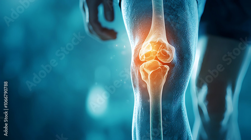 Xray image of knee with complex fracture