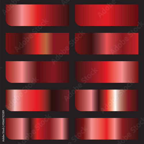 Gradients vector set gradients glossy bright colors backgrounds. Vector gradients swatch cover design.