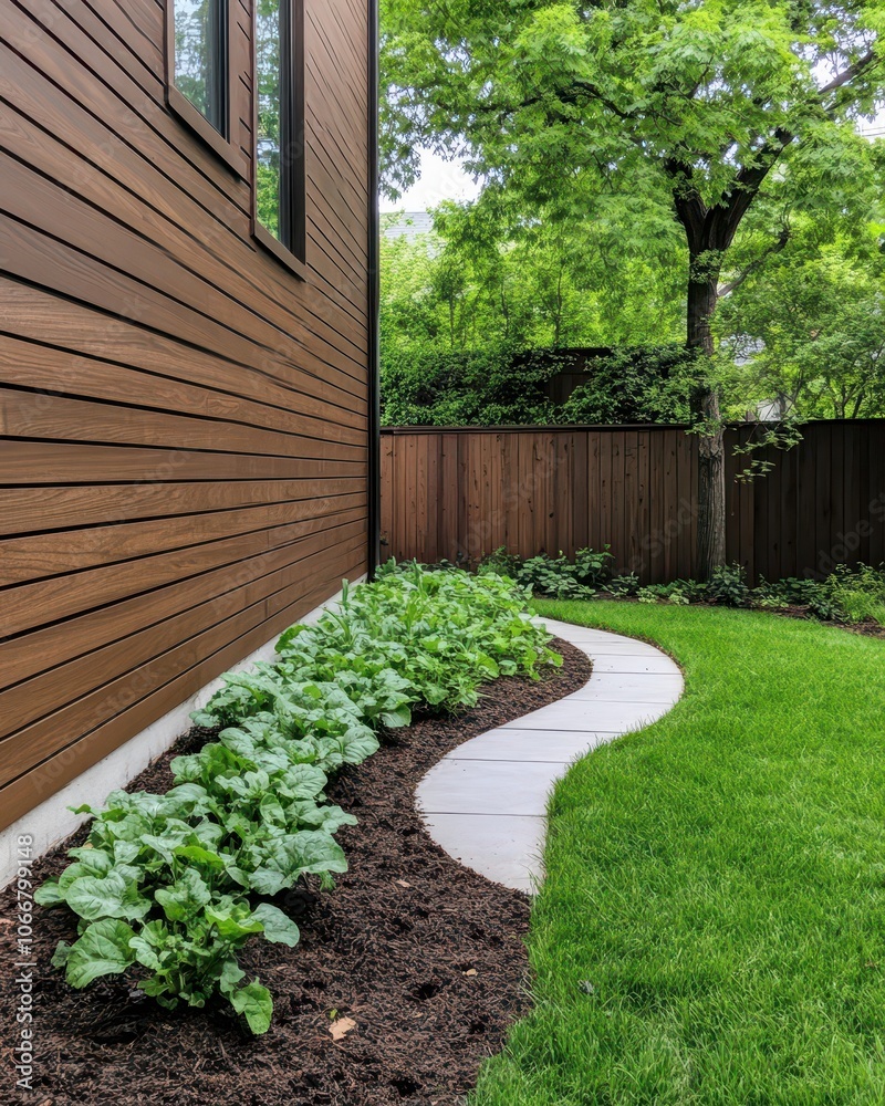 Obraz premium Vibrant vegetable garden thriving with fertilizer-rich soil and lush organic mulch for healthy growth.