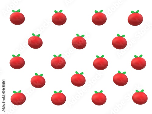 seamless pattern with red fruits