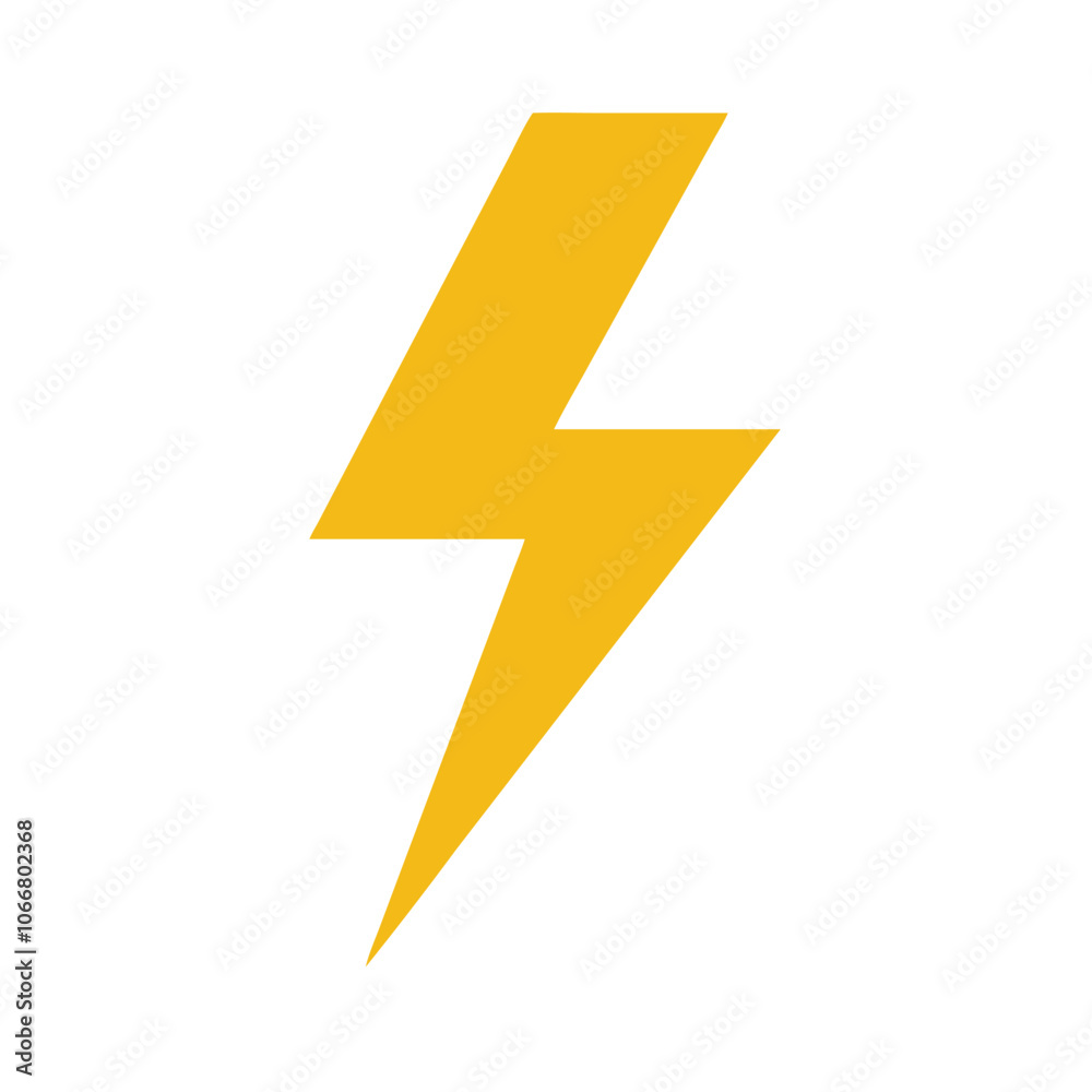 Yellow Lightning Bolt Icon, Solid yellow lightning bolt icon, representing energy, power, and electricity, perfect for dynamic, electrical, and weather-related themes.
Yellow Lightning Bolt Icon, Solid yellow lightning bolt icon, representing energy, power, and electricity, perfect for dynamic, electrical, and weather-related themes.