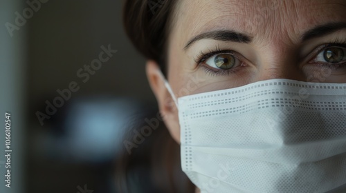 Medical staff wearing masks in a hospital setting, symbolizing dedication and protection in the face of health challenges.