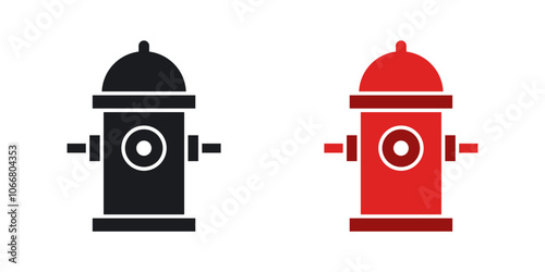 Fire hydrant icon in solid style.