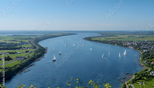 Serene View of Limfjord Waters