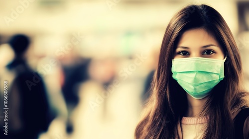 Medical staff wearing masks in a hospital setting, symbolizing dedication and protection in the face of health challenges.