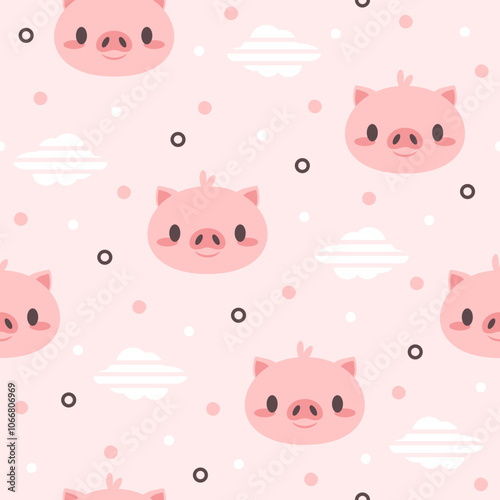 Cute Pig Vector Pattern Fashion Designs