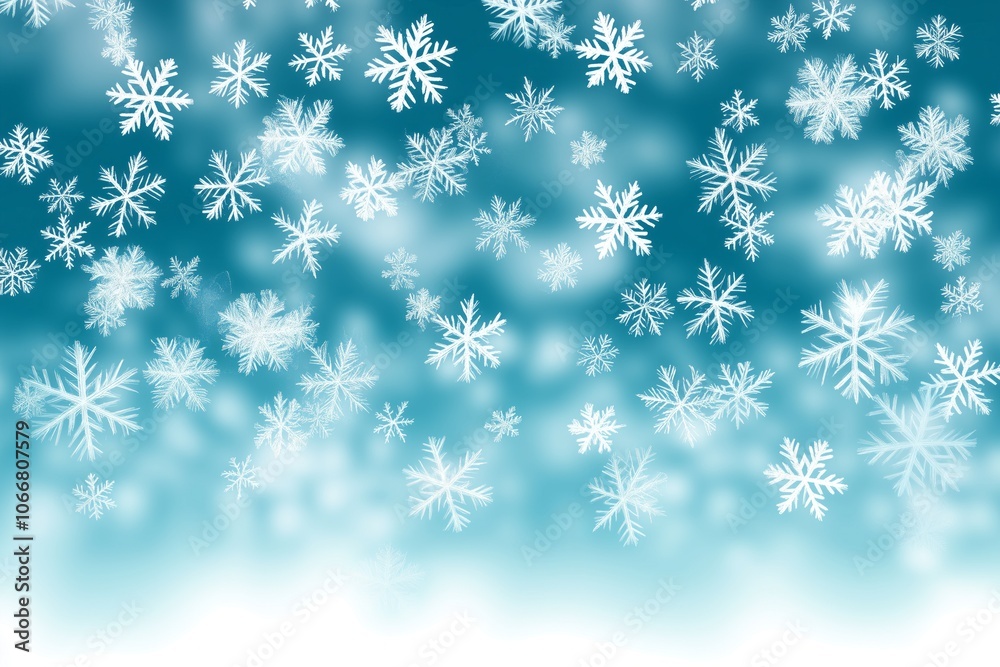 Delicate snowflakes softly falling from a winter sky, creating a serene frosty atmosphere during the snowy season Delicate snowflakes softly falling from a winter sky, creating a serene frosty atmosphere during the snowy season
